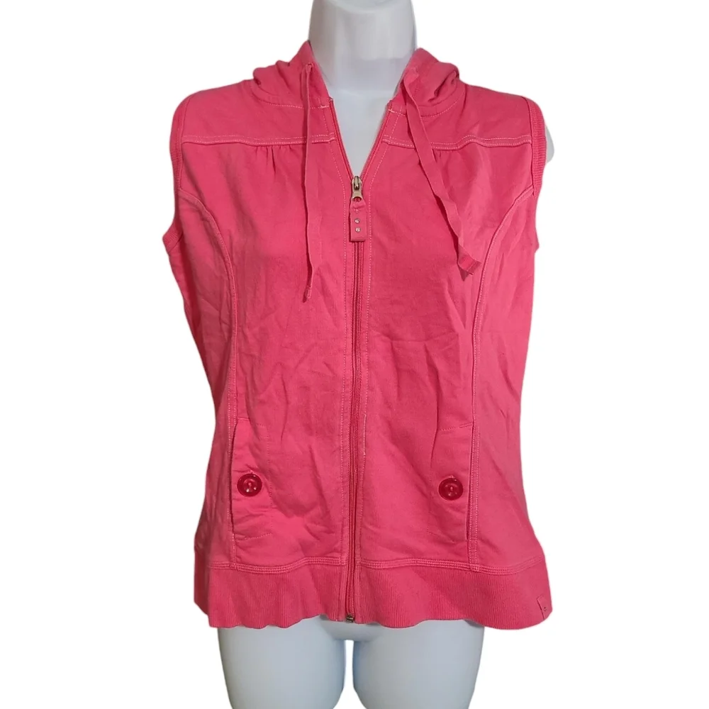 PRINCESS CRUISES pink zip up hoodie vest M